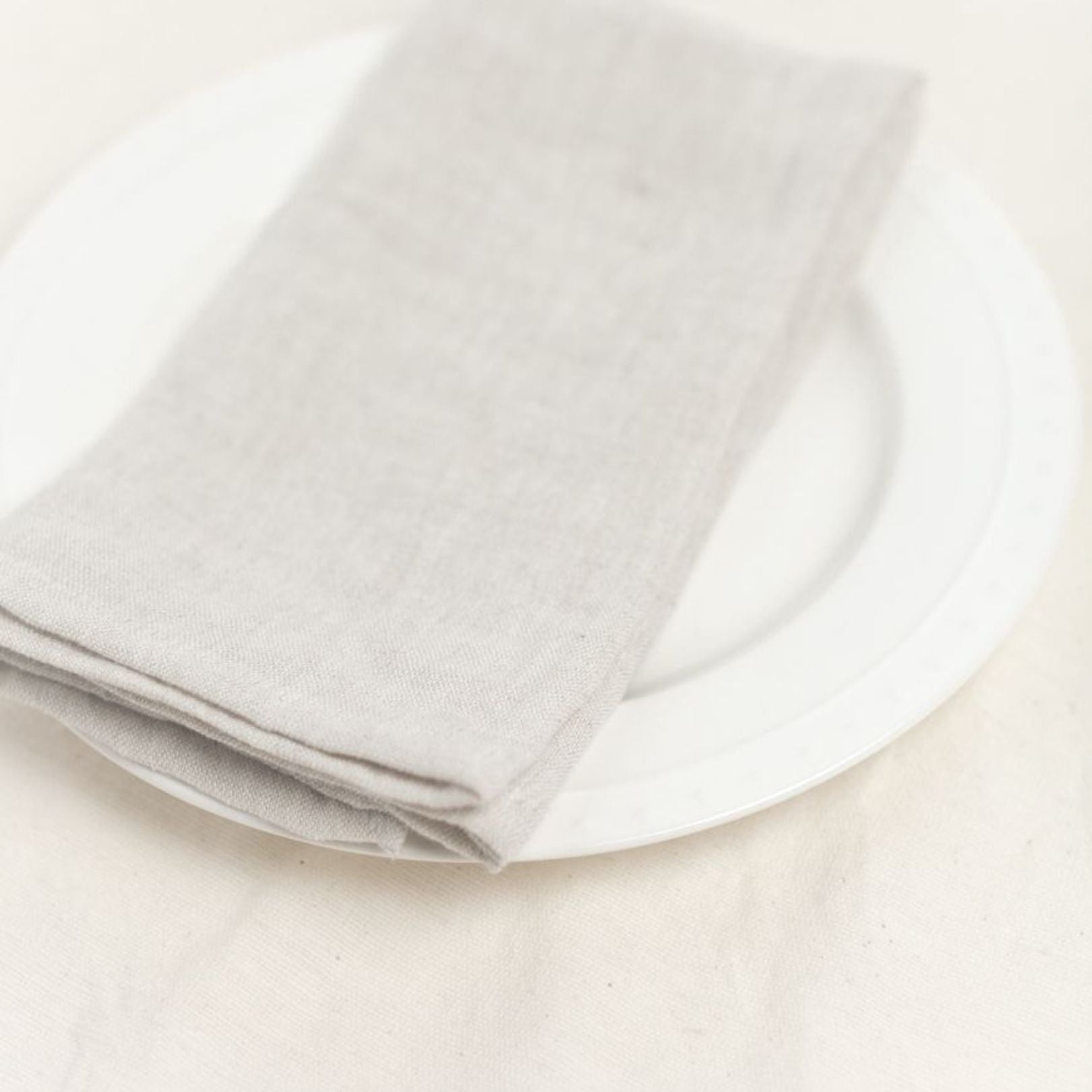 stone washed linen napkins in natural (set of 4) stone washed linen napkins in natural (set of 4)
