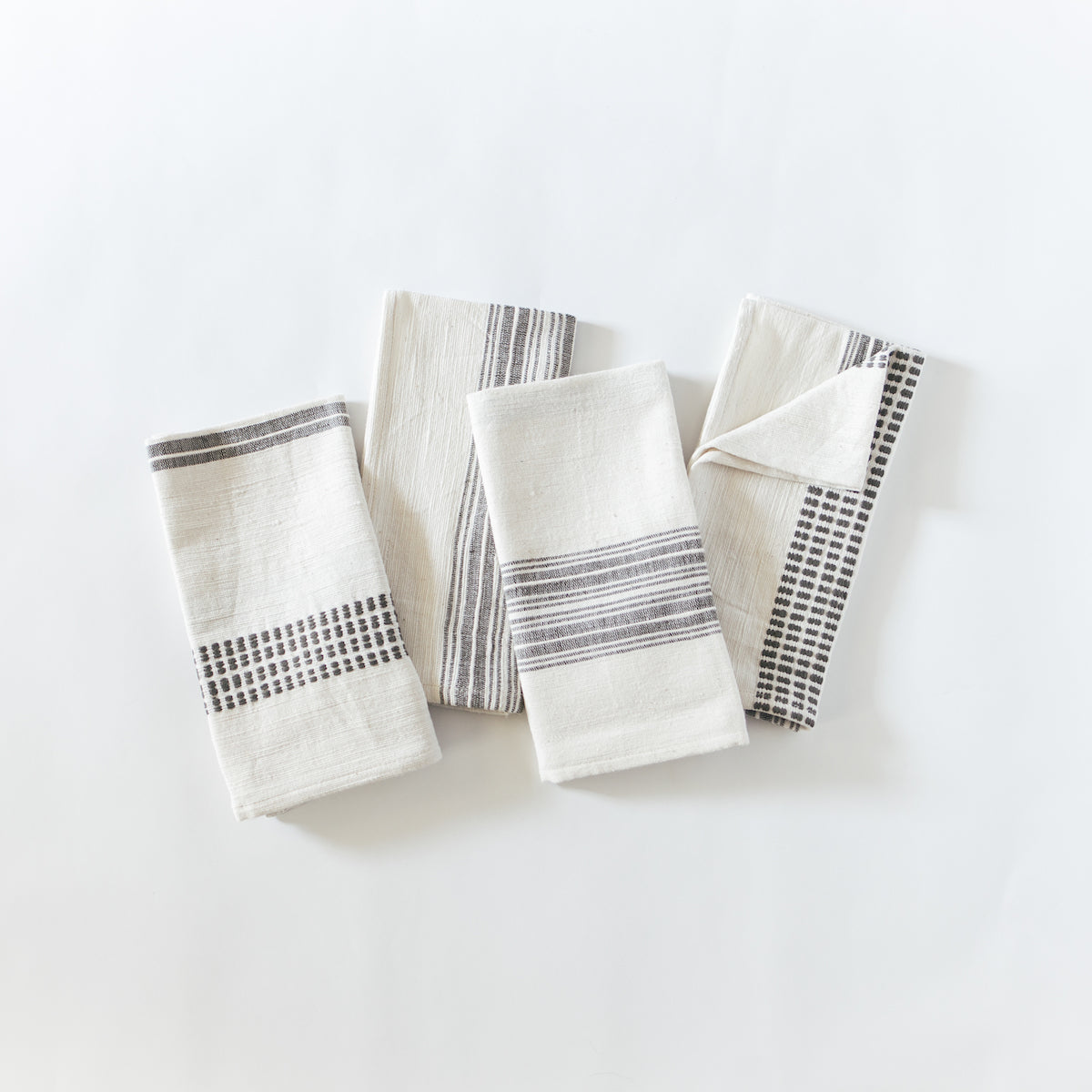 natural and grey napkins (set of 4) natural and grey napkins (set of 4)