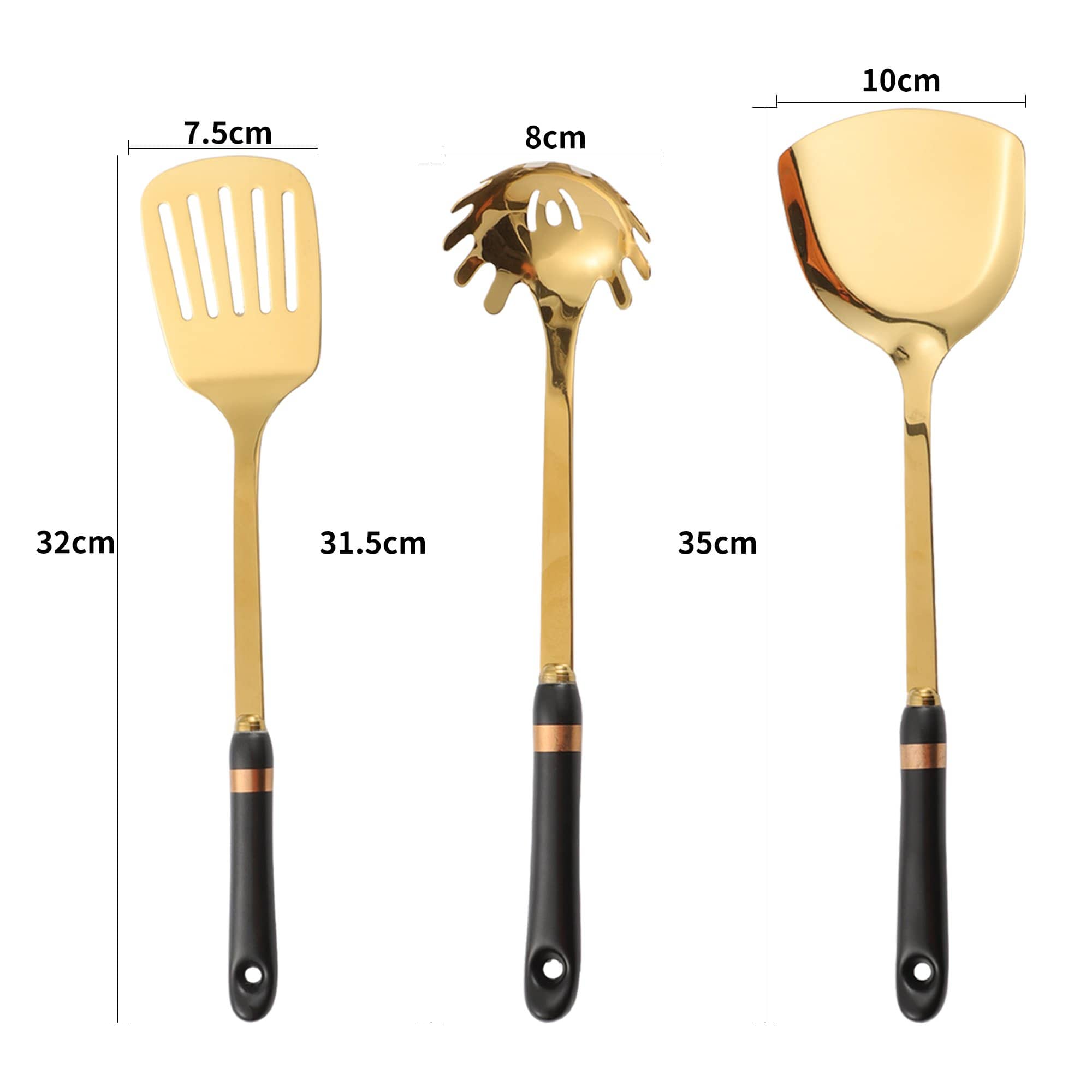 posh luxe ceramic utensil set black posh luxe ceramic utensil set black