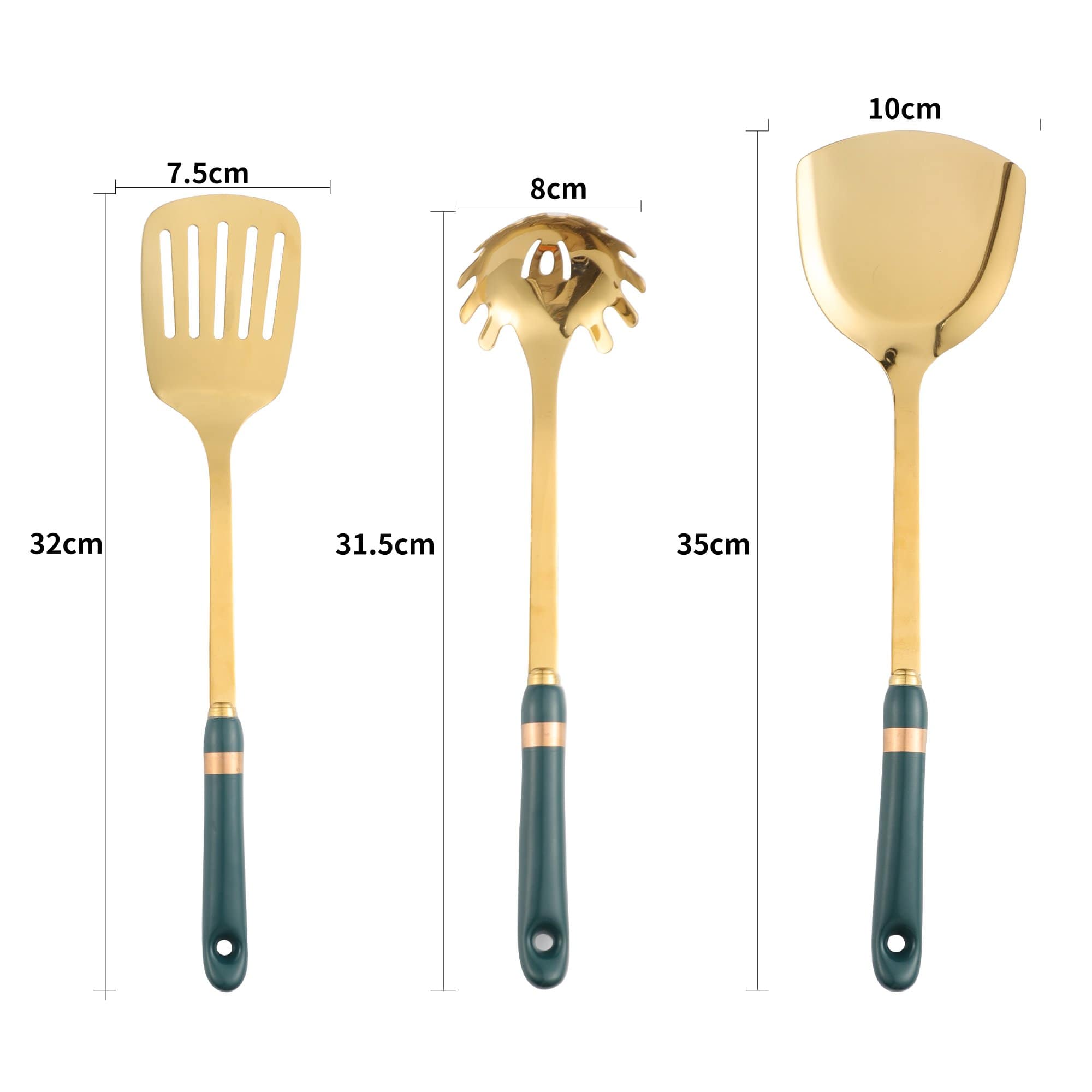 posh luxe ceramic utensil set green posh luxe ceramic utensil set green