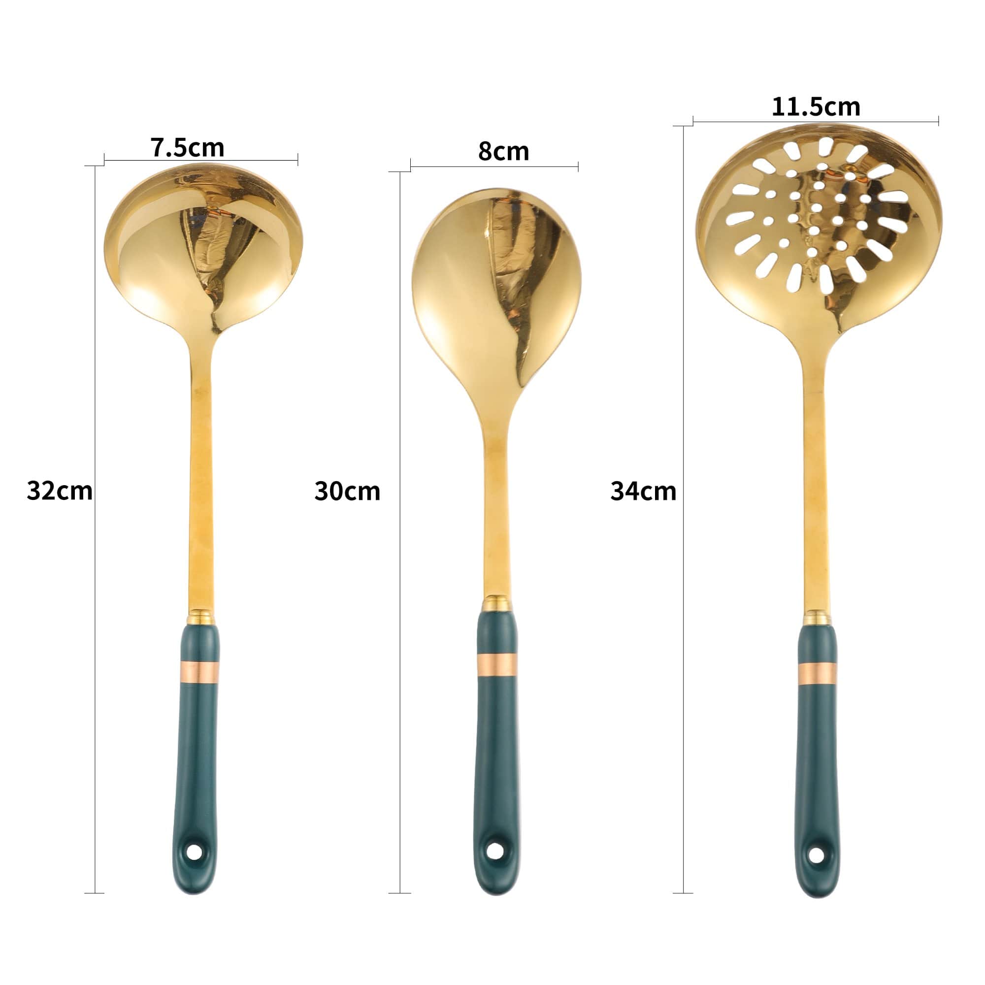 posh luxe ceramic utensil set green posh luxe ceramic utensil set green