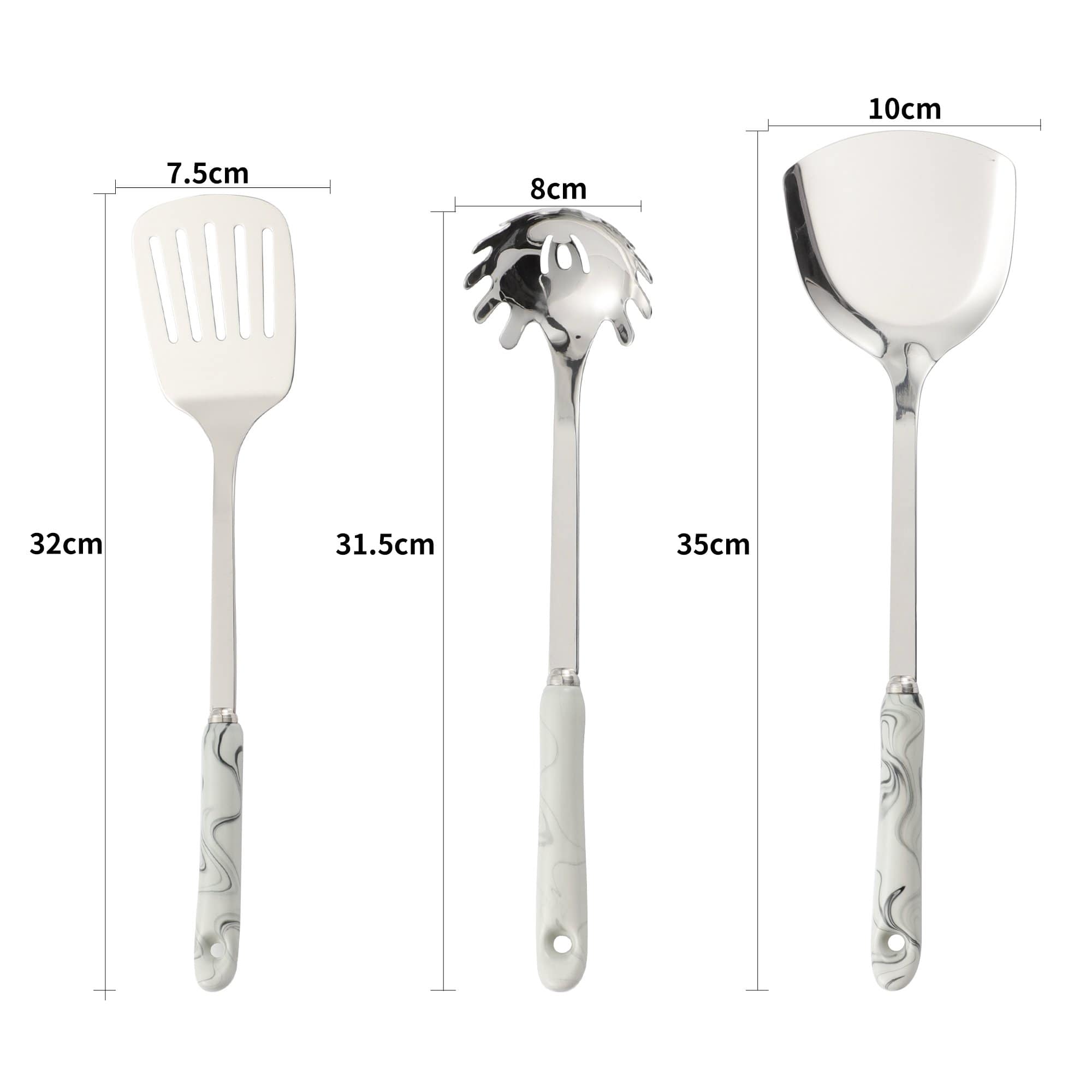 the marble kitchen utensil set the marble kitchen utensil set
